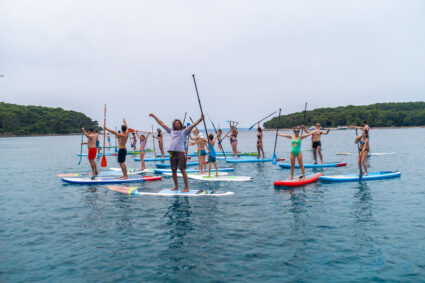 Group SUP tour - stand - up paddleboarding